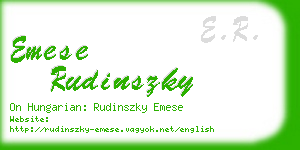 emese rudinszky business card